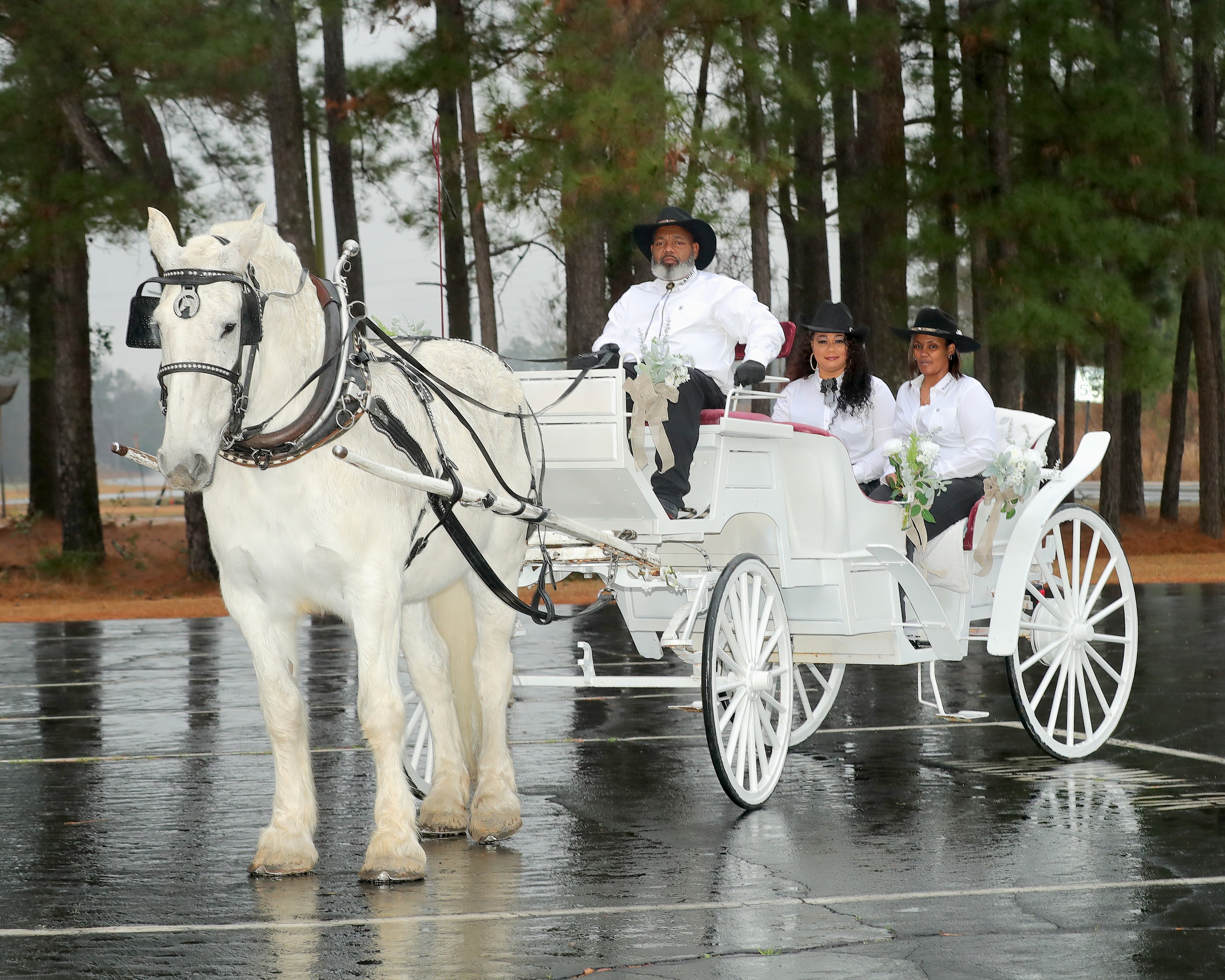 The McKenzie family, owners of All Occasions Carriages
